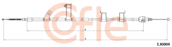 Stovėjimo stabdžio trosas COFLE 1.KI004