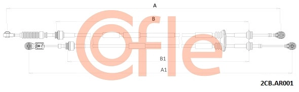 Neautomatinės transmisijo trosas COFLE 2CB.AR001