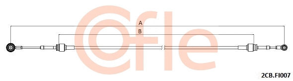 Neautomatinės transmisijo trosas COFLE 2CB.FI007