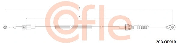 Neautomatinės transmisijo trosas COFLE 2CB.OP010