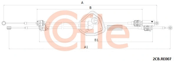 Neautomatinės transmisijo trosas COFLE 2CB.RE007