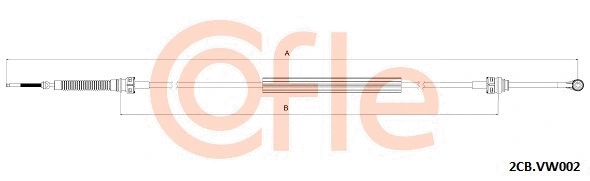 Neautomatinės transmisijo trosas COFLE 2CB.VK002