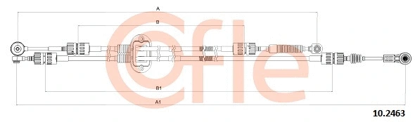 Neautomatinės transmisijo trosas COFLE 92.10.2463