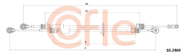 Neautomatinės transmisijo trosas COFLE 92.10.2469