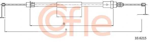 Stovėjimo stabdžio trosas COFLE 92.10.6215