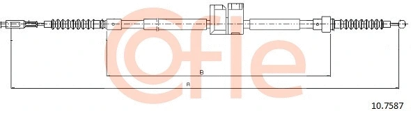 Stovėjimo stabdžio trosas COFLE 92.10.7587