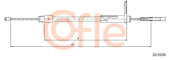 Stovėjimo stabdžio trosas COFLE 92.10.9326
