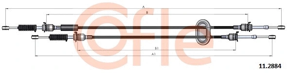 Neautomatinės transmisijo trosas COFLE 92.11.2884