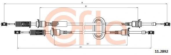 Neautomatinės transmisijo trosas COFLE 92.11.2892