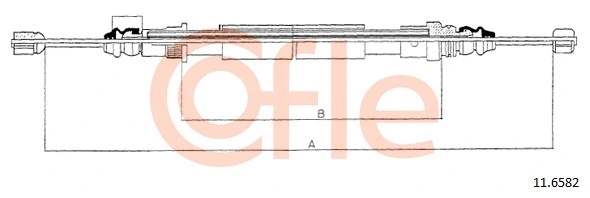 Stovėjimo stabdžio trosas COFLE 92.11.6582
