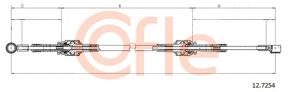 Neautomatinės transmisijo trosas COFLE 92.12.7254