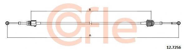 Neautomatinės transmisijo trosas COFLE 92.12.7256