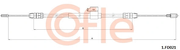Stovėjimo stabdžio trosas COFLE 92.1.FD021