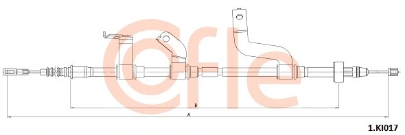 Stovėjimo stabdžio trosas COFLE 92.1.KI017