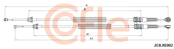 Neautomatinės transmisijo trosas COFLE 92.2CB.RE002