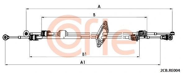 Neautomatinės transmisijo trosas COFLE 92.2CB.RE004