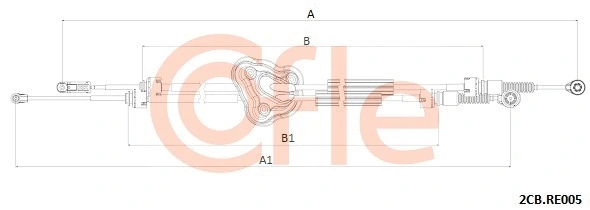 Neautomatinės transmisijo trosas COFLE 92.2CB.RE005