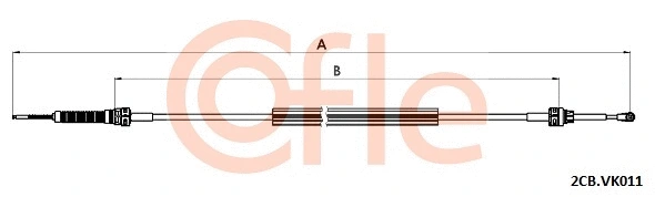 Neautomatinės transmisijo trosas COFLE 92.2CB.VK011