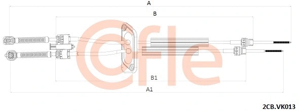 Neautomatinės transmisijo trosas COFLE 92.2CB.VK013