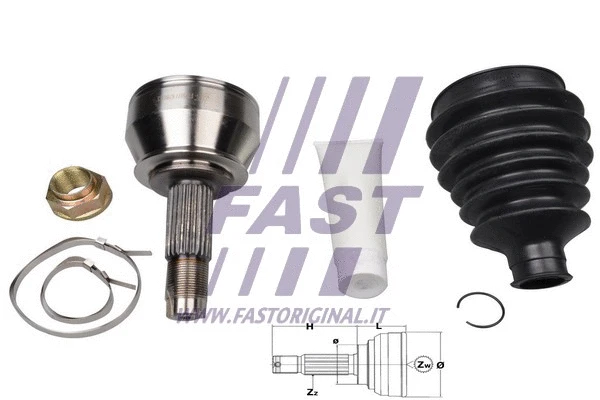 Lankstusis šarnyras (granata) FAST FT25072K