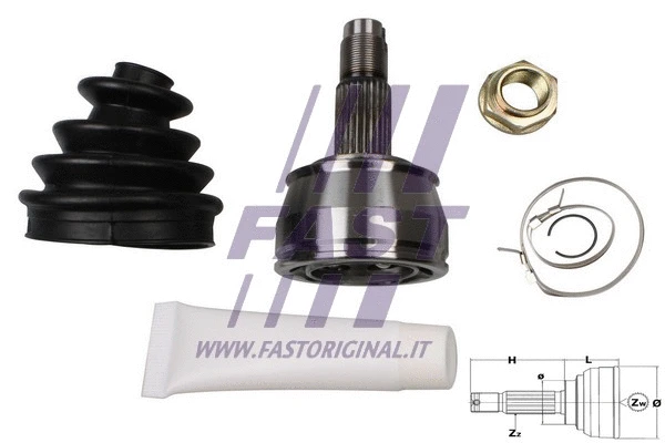 Lankstusis šarnyras (granata) FAST FT25073K
