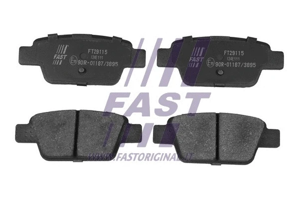 Diskinių stabdžių trinkelių rinkinys FAST FT29115