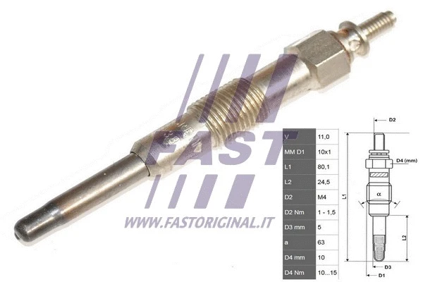 Pakaitinimo žvakė FAST FT82727