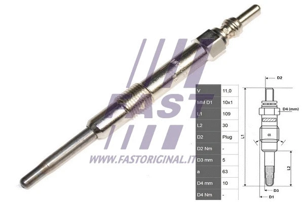 Pakaitinimo žvakė FAST FT82733