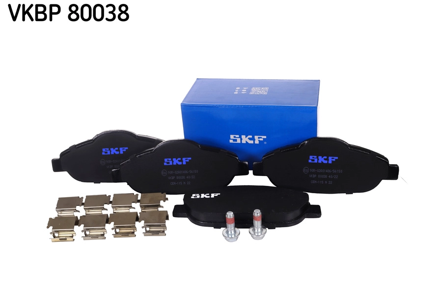 Diskinių stabdžių trinkelių rinkinys SKF VKBP 80038