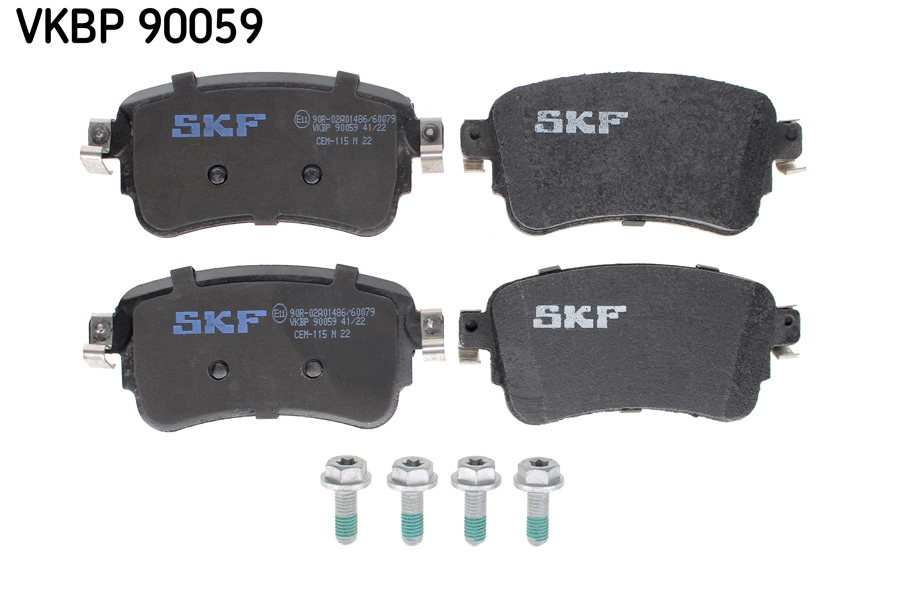 Diskinių stabdžių trinkelių rinkinys SKF VKBP 90059