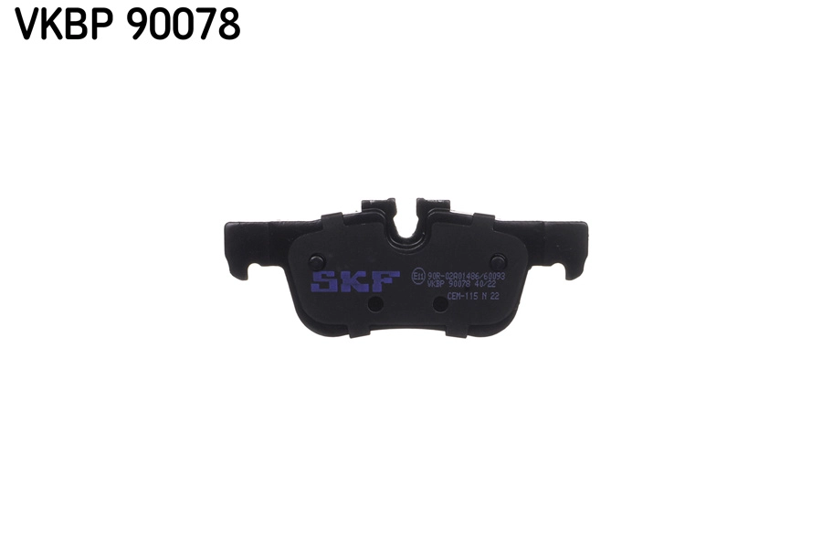 Diskinių stabdžių trinkelių rinkinys SKF VKBP 90078