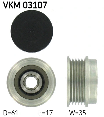 Kint. sr. generatoriaus laisvos eigos sankaba SKF VKM 03107