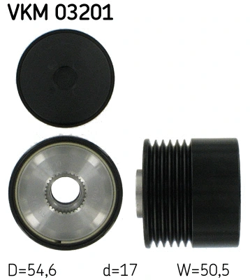 Kint. sr. generatoriaus laisvos eigos sankaba SKF VKM 03201