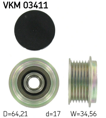 Kint. sr. generatoriaus laisvos eigos sankaba SKF VKM 03411