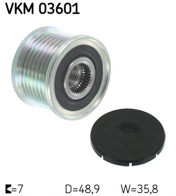 Kint. sr. generatoriaus laisvos eigos sankaba SKF VKM 03601
