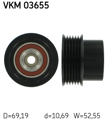 Kint. sr. generatoriaus laisvos eigos sankaba SKF VKM 03655