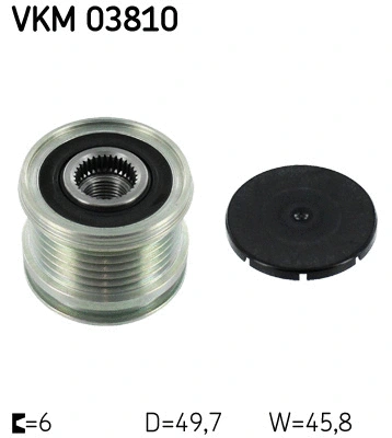 Kint. sr. generatoriaus laisvos eigos sankaba SKF VKM 03810