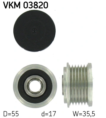 Kint. sr. generatoriaus laisvos eigos sankaba SKF VKM 03820