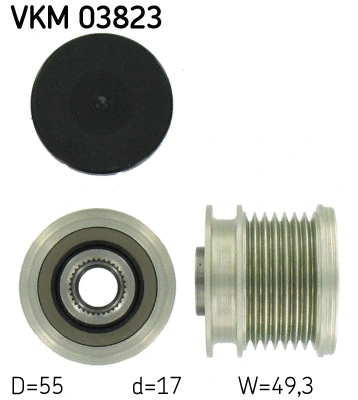 Kint. sr. generatoriaus laisvos eigos sankaba SKF VKM 03823