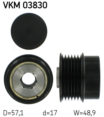 Kint. sr. generatoriaus laisvos eigos sankaba SKF VKM 03830
