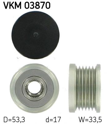 Kint. sr. generatoriaus laisvos eigos sankaba SKF VKM 03870