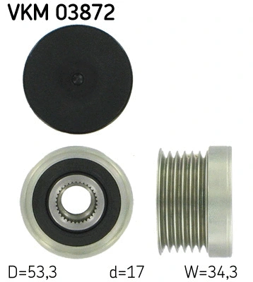 Kint. sr. generatoriaus laisvos eigos sankaba SKF VKM 03872