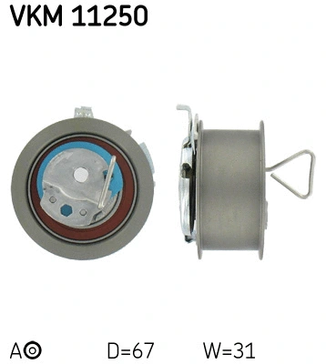 Paskirstymo diržo įtempiklio skriemulys SKF VKM 11250