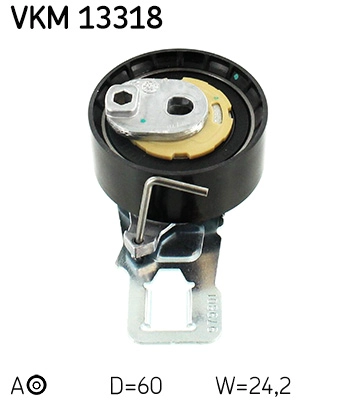 Paskirstymo diržo įtempiklio skriemulys SKF VKM 13318
