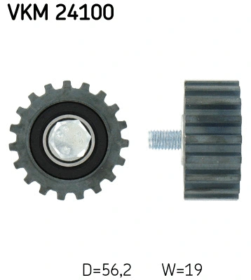 Paskirstymo diržo įtempiklio skriemulys SKF VKM 24100
