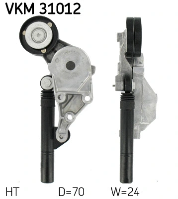 Diržo įtempiklio skriemulys SKF VKM 31012