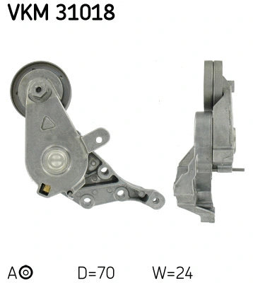 Diržo įtempiklio skriemulys SKF VKM 31018