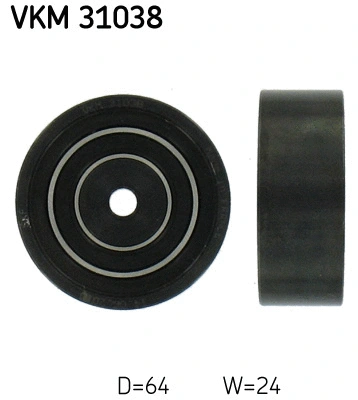 Diržo įtempiklio skriemulys SKF VKM 31038