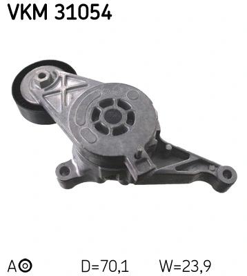 Diržo įtempiklio skriemulys SKF VKM 31054