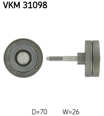 Diržo įtempiklio skriemulys SKF VKM 31098